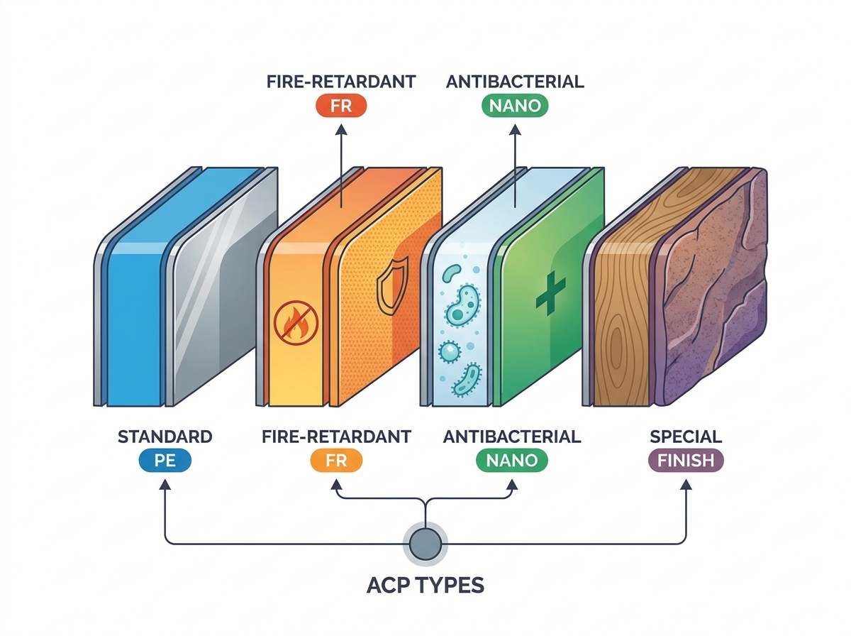 types of aluminum composite panels